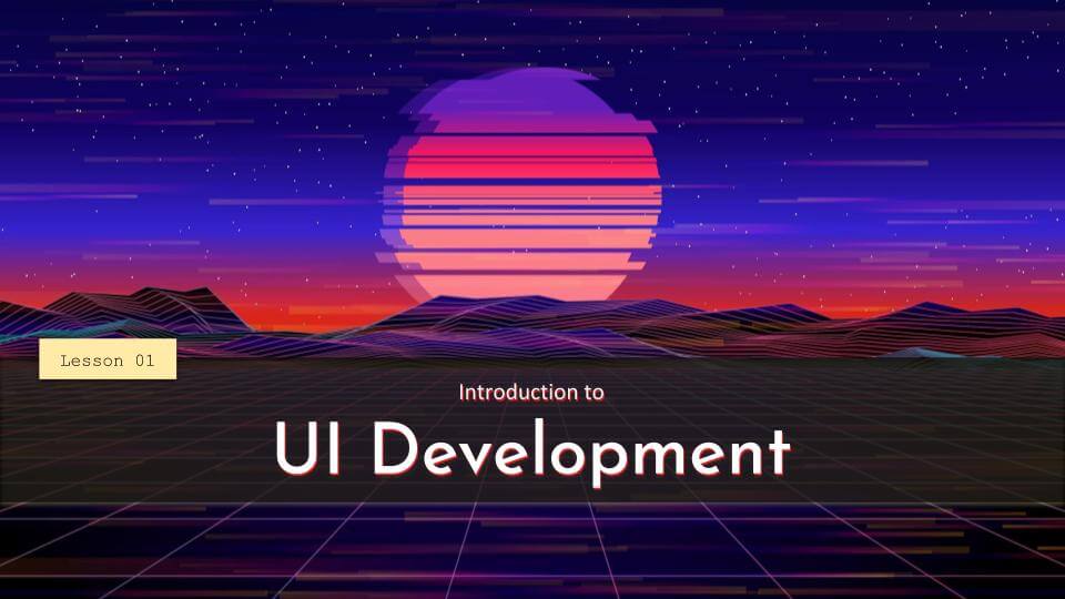 UI class lesson 1